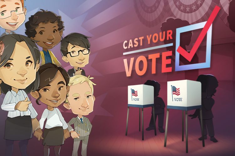 Cast your Vote promotional graphic